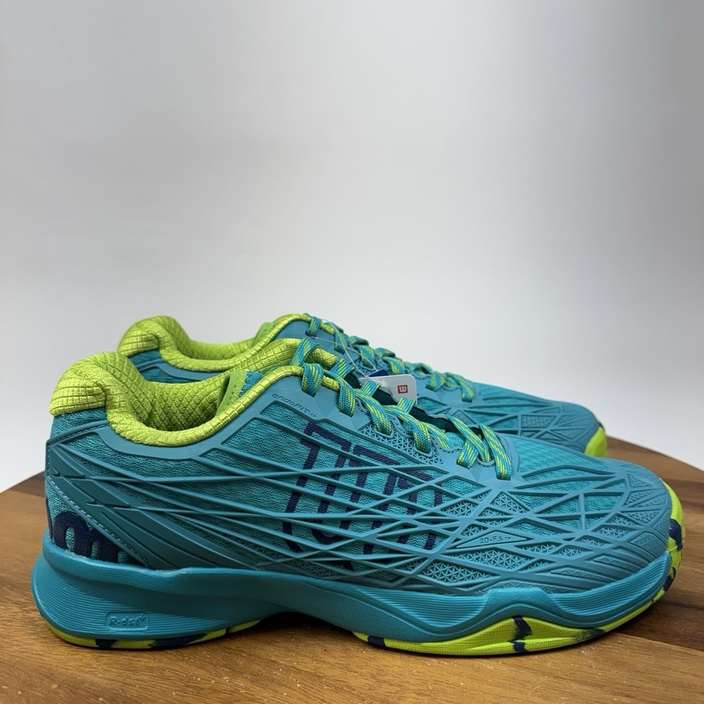New NIB Womens Kaos Teal Blue Athletic Tennis Court Sneakers Shoes Size 8.5 M